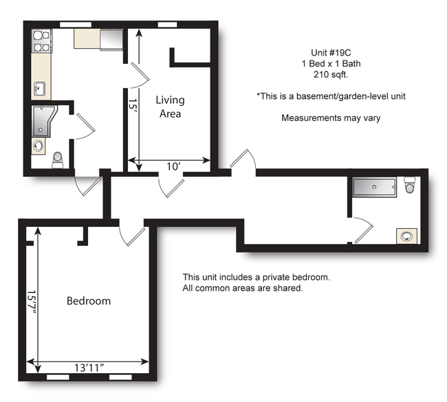 Floorplan - East Evans Apartments