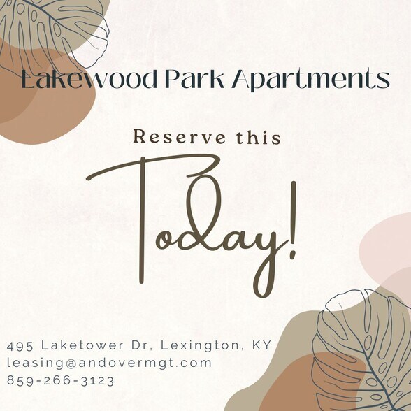 Lakewood Park Apartments 495 Laketower Dr Lexington KY 40502