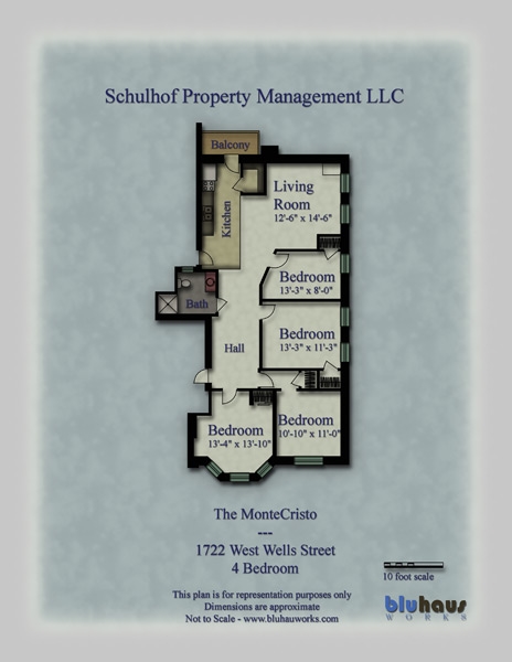 4BR/1BA - The Montecristo