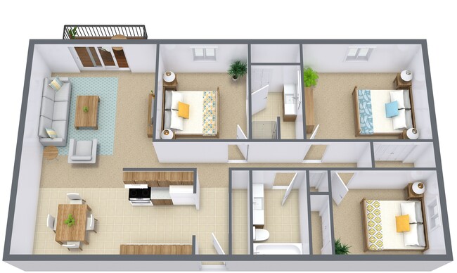 Floorplan - Sterling Pointe Apartment Community