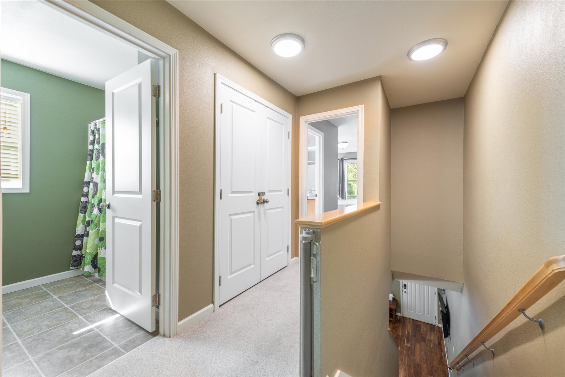 Upstairs guest bath and hall - 11297 Wolverine Cir