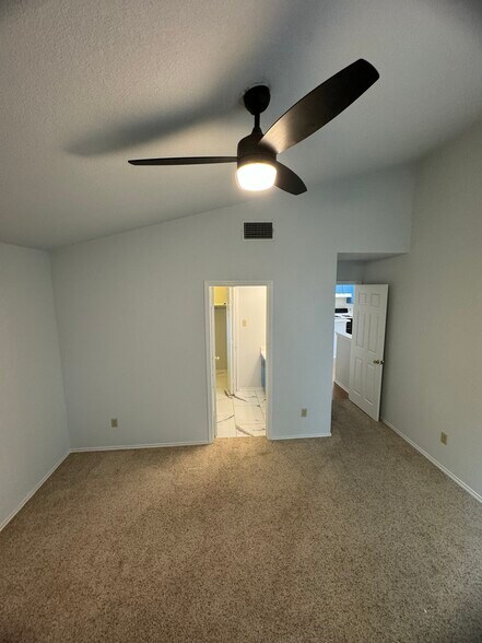 Master bedroom entrance and master bathroom entrance - 736 Patchway Ln