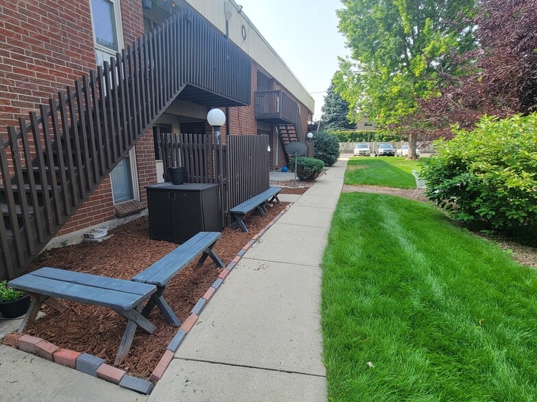 Private Patio with storage - 3663 S Sheridan Blvd