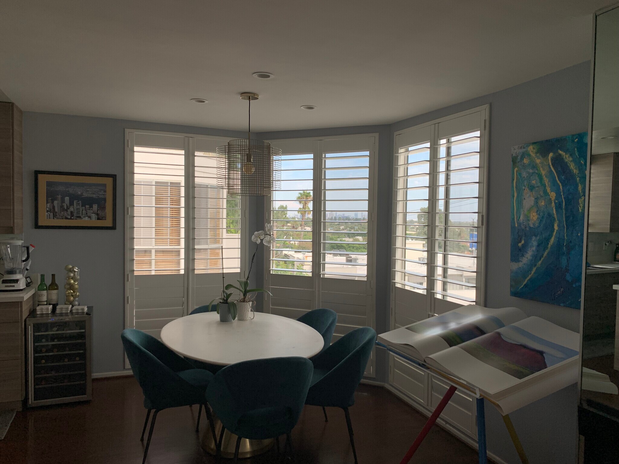 Dining Room with downtown LA view - 8530 Holloway Dr