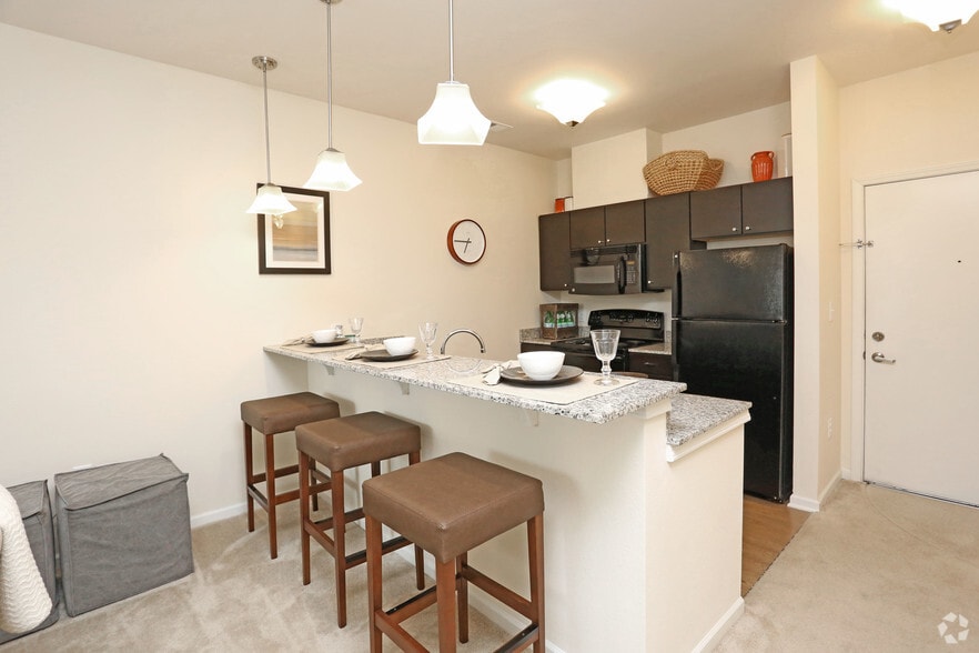 1BR, 1BA - 660 SF - Bar & Kitchen - 310 at Nulu Apartments
