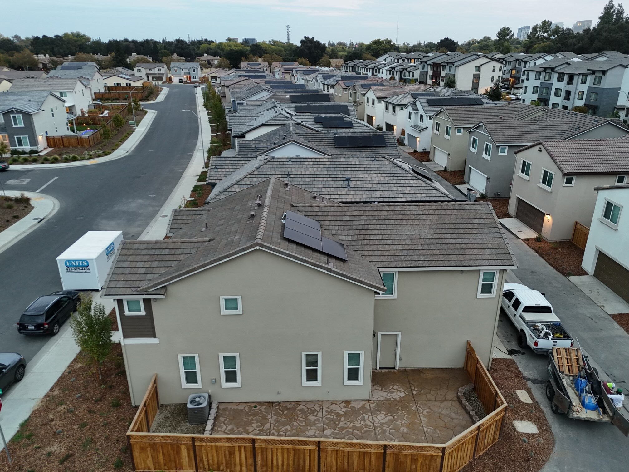 Finished Side yard - Ariel view - 677 Barrett Lake Rd