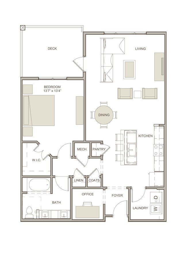 A1 floor plan WaterWalk at Shelter Cove Towne Centre - WaterWalk at Shelter Cove Towne Centre