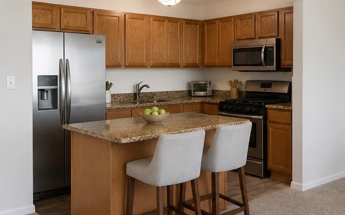 Kitchen - Granite countertops, stainless steel appliances! - 131 Meridian Blvd