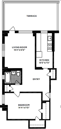 1BR/1BA - 178  Clinton Street