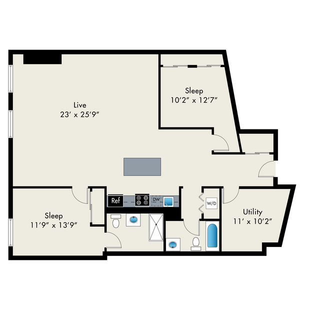 Floorplan - The Lofts at Gin Alley