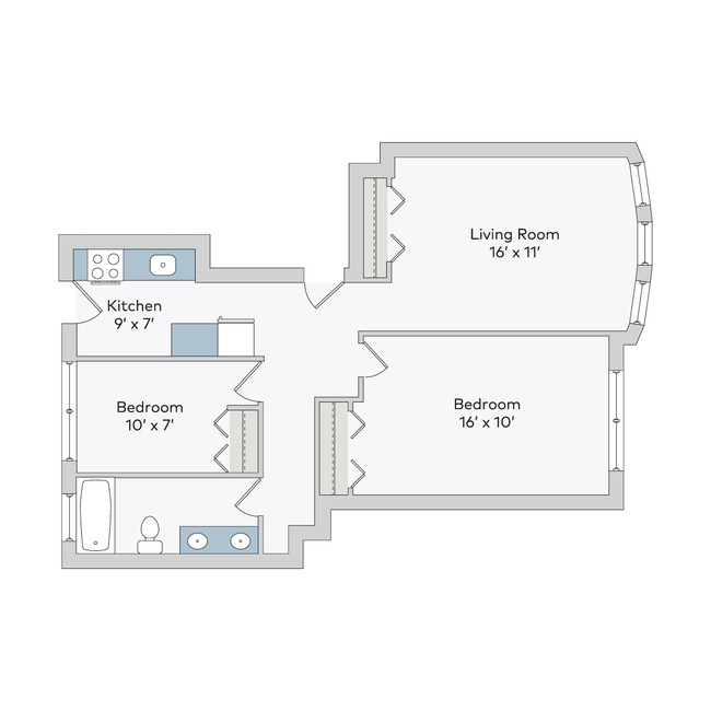 Floorplan - 5222-38 S. Drexel Avenue