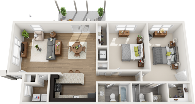 Floorplan - The Apartments at Carriage Pines