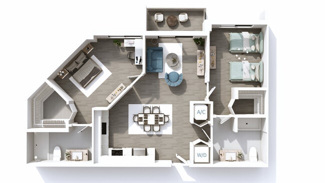 Floorplan - Bay Pointe Apartments