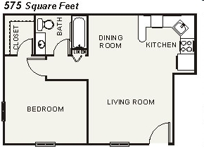 1BR/1BA - La Posada