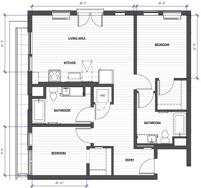 Floorplan - Hyas Point Apartments