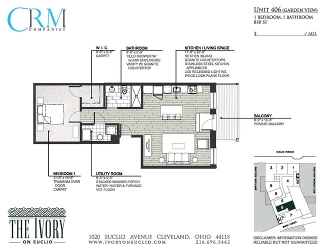 Floorplan - Ivory on Euclid