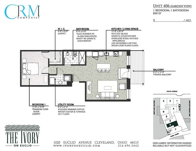 Floorplan - The Ivory on Euclid