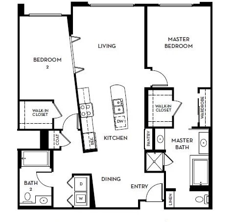 Floorplan - 5550 Wilshire at Miracle Mile by Windsor