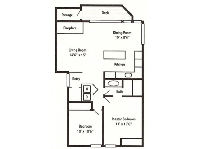 2BR/1BA - Sorrento Bluff