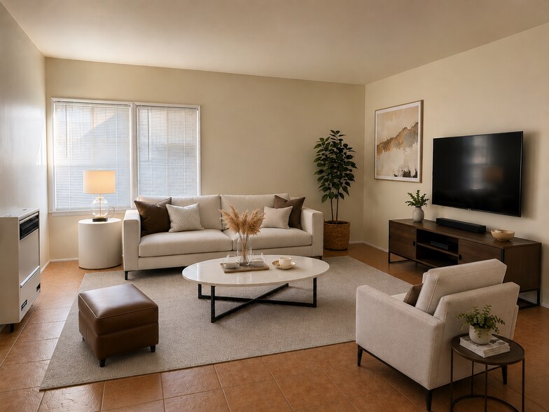 Ai Generated image of Living Room furnished. - 6133 S Harvard Blvd