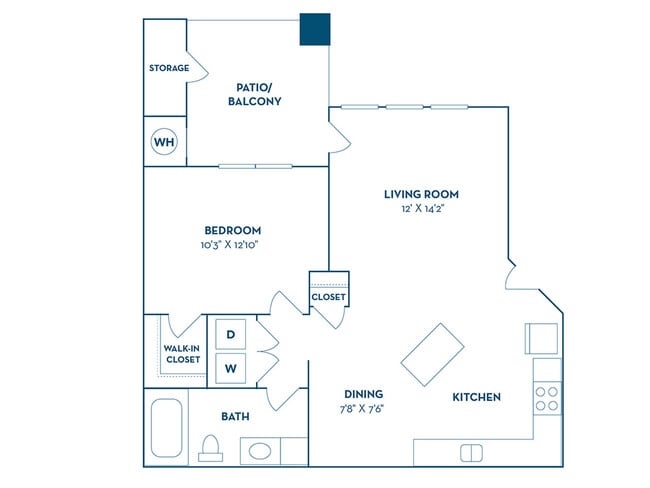 1 Bedroom | 1 Bath | 675 SF | Renovated - Bristol Village Apartments