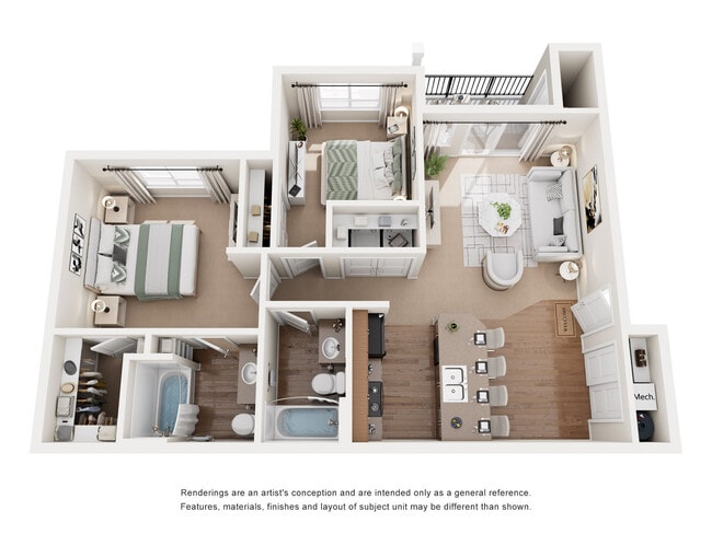 Floorplan - Copper Valley Apartments