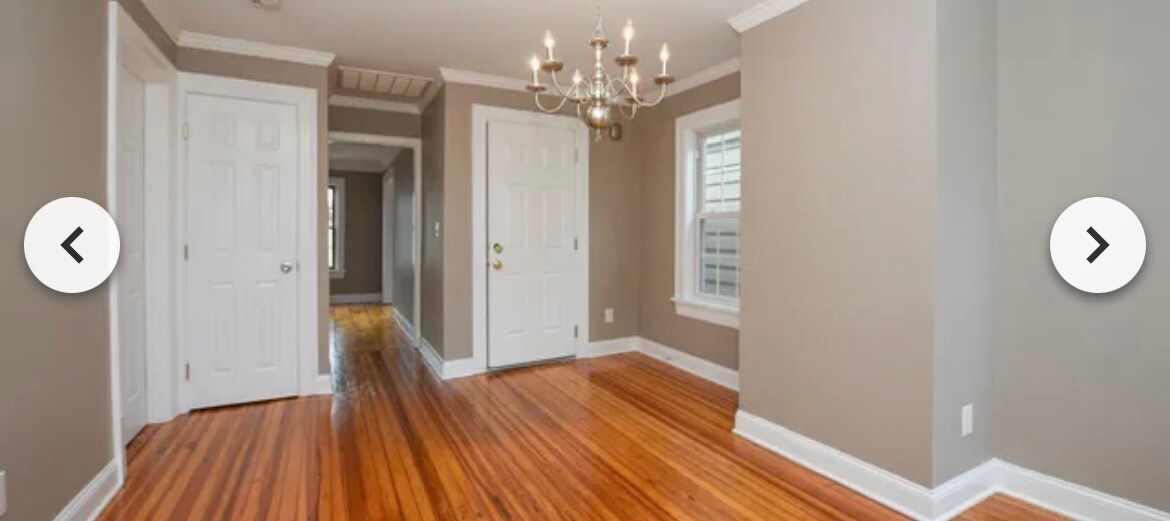 Dining room looking at hallway to living room - 126 N College St