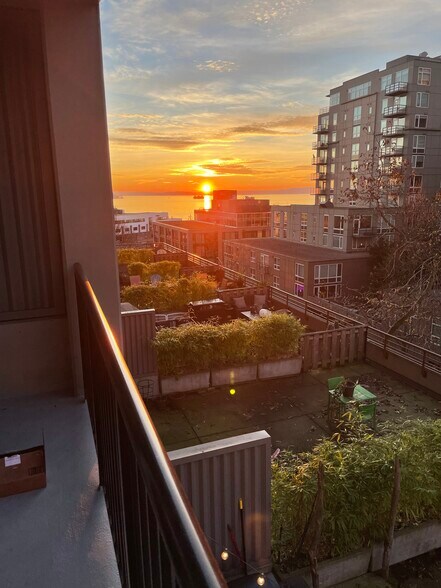 January sunsets line up nice from the patio - 2717 Western Ave