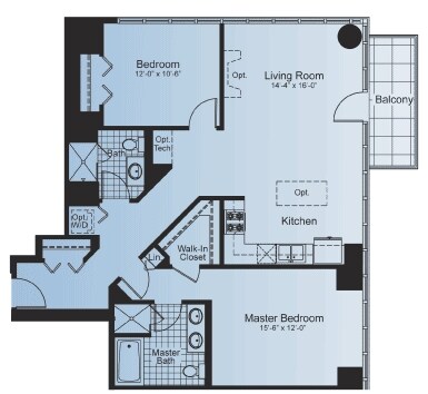 2BR/2BA - Skyscape Condominiums