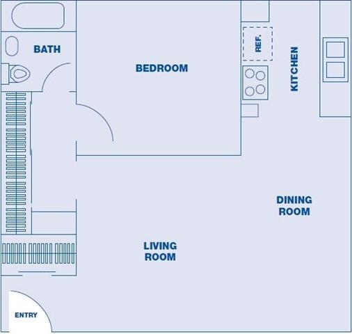 1BR/1BA - Sierra Madre Apartments