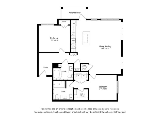 Floorplan - Grayson Ridge 55+ Apartments