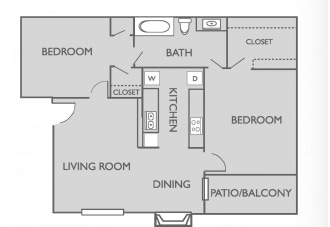 2BR/1BA - Summerstone Apartments