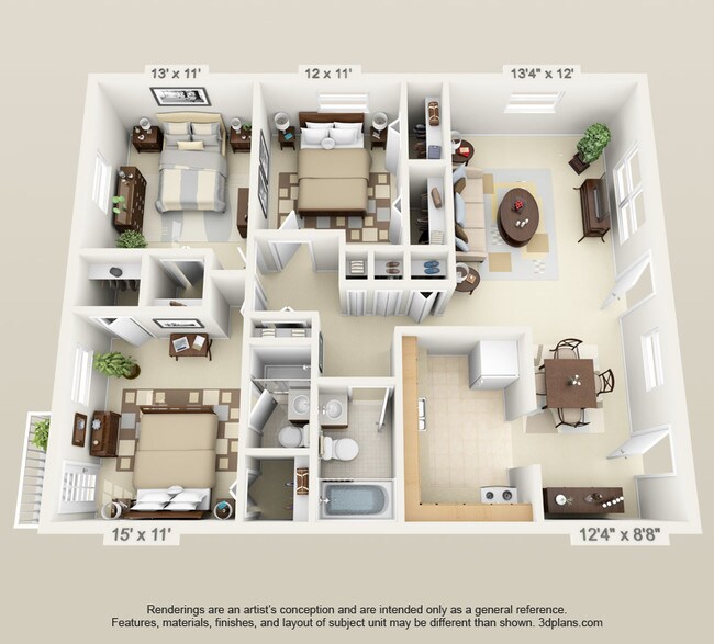 Floorplan - Georgetown Apartments