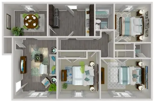 Floorplan - Flats at 235