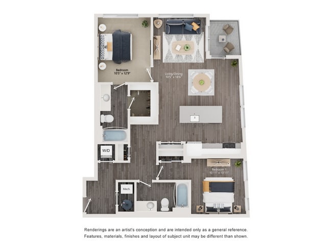 The-Richmond-Apartments-Millcreek-UT-B4-Floorplan - The Richmond Apartments