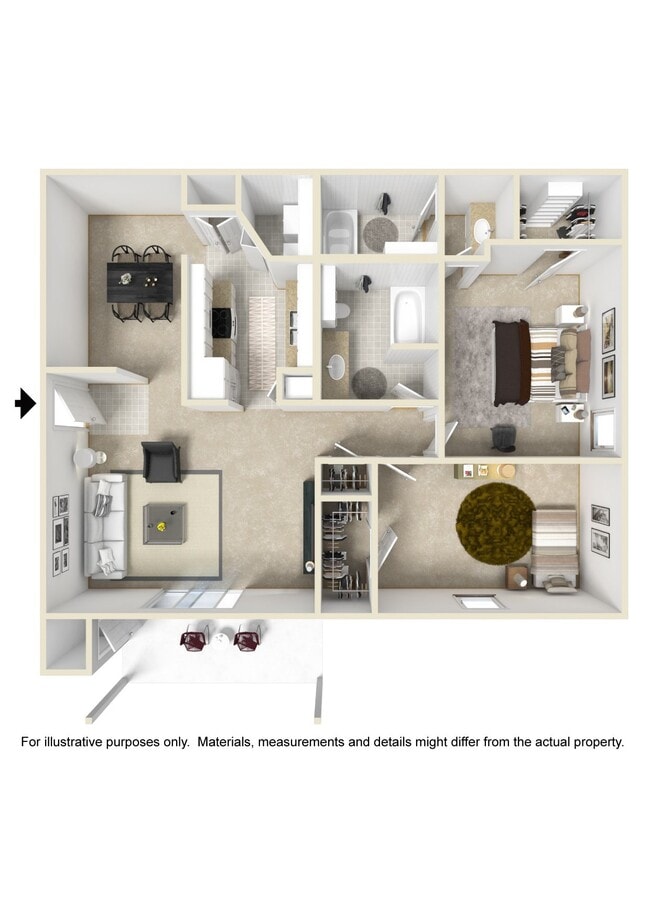 Floorplan - The Oliver Apartment Homes