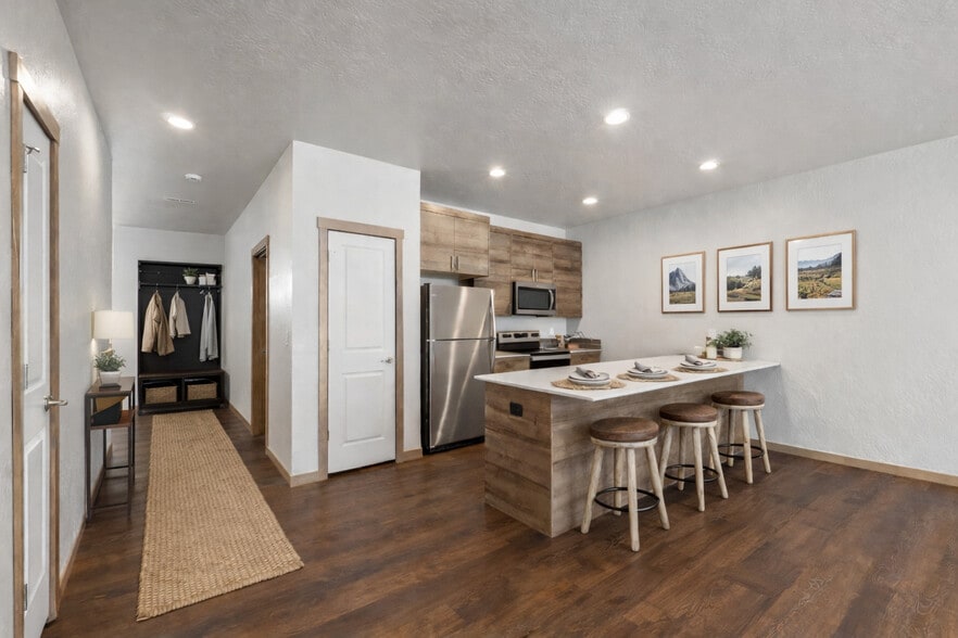 Kitchen and entry way Hall - Maplewood Villas