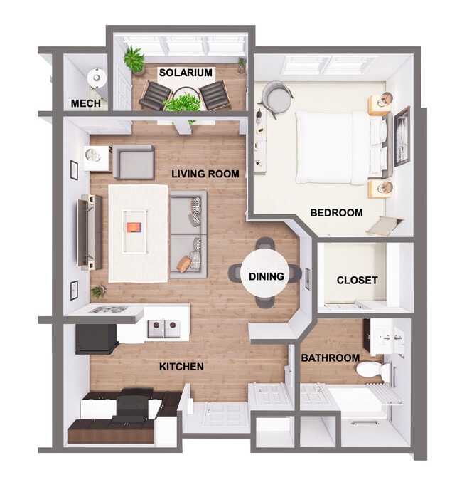 One Bedroom One Bath - Sunday Village