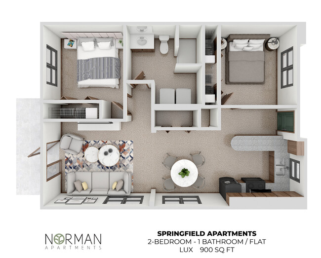 Floorplan - Springfield Apartments