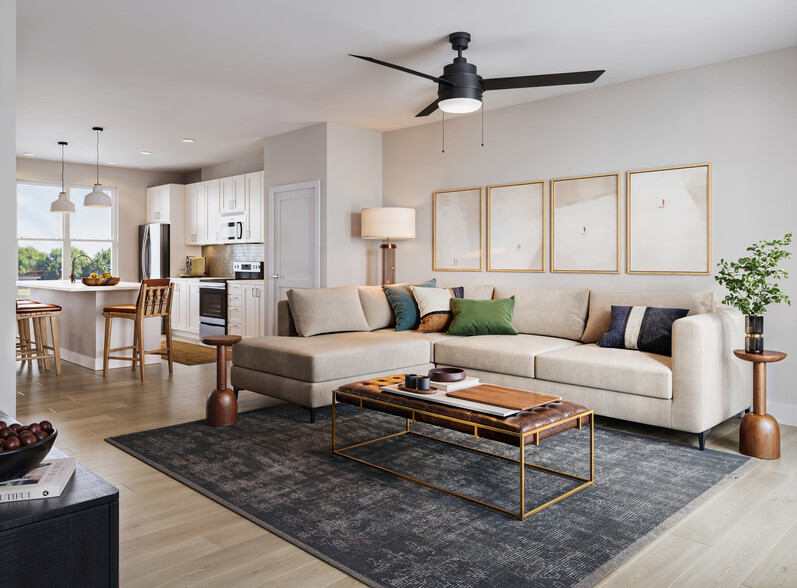 Townhome living room (Rendering) - Avalon Lake Norman