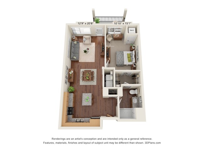 Floorplan - Heritage at Church Ranch 55+ Apartments