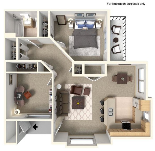 Floorplan - Heights by Marston Lake Apartments