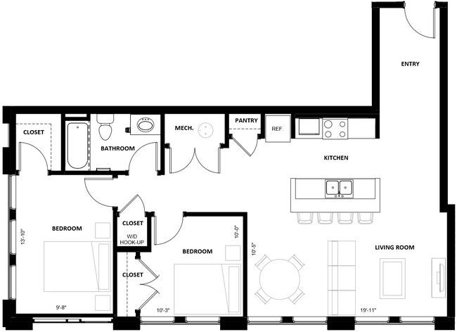 Floorplan - Illinois Street Senior Apartments