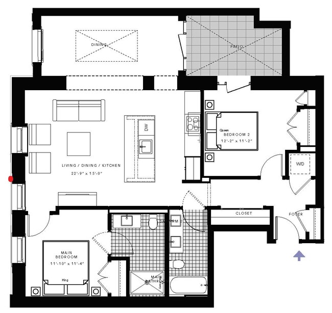 Floorplan - Peabody School Apartments