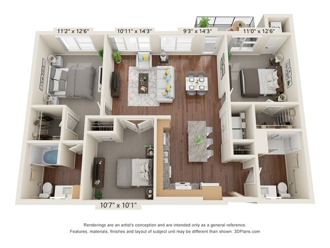 Floorplan - The Oasis at Twin Lakes