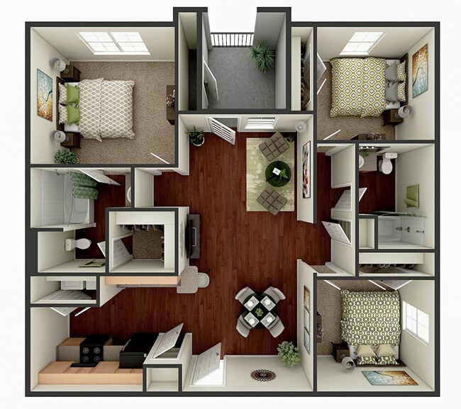 Floorplan - Pine Crest Apartments
