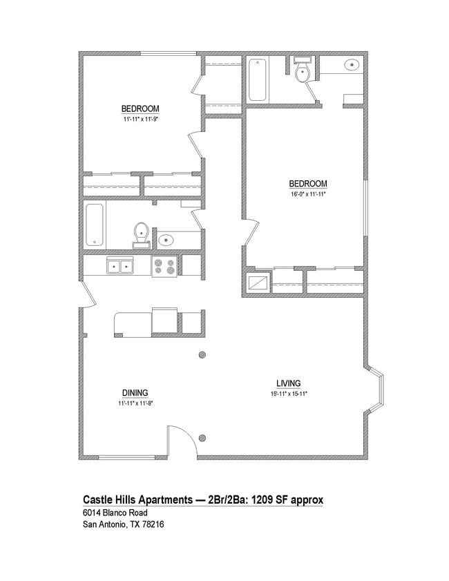 Floorplan - The Hudson Apartments