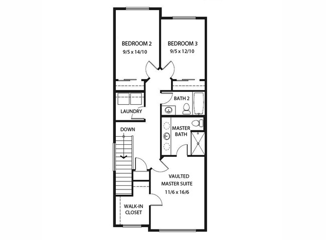 2nd Floor Plan - 1255 S 28th Ave