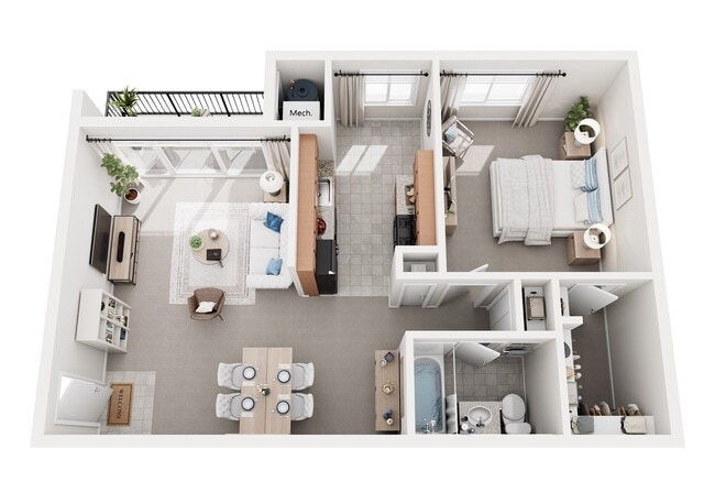 1 Bedroom - Americana Southdale