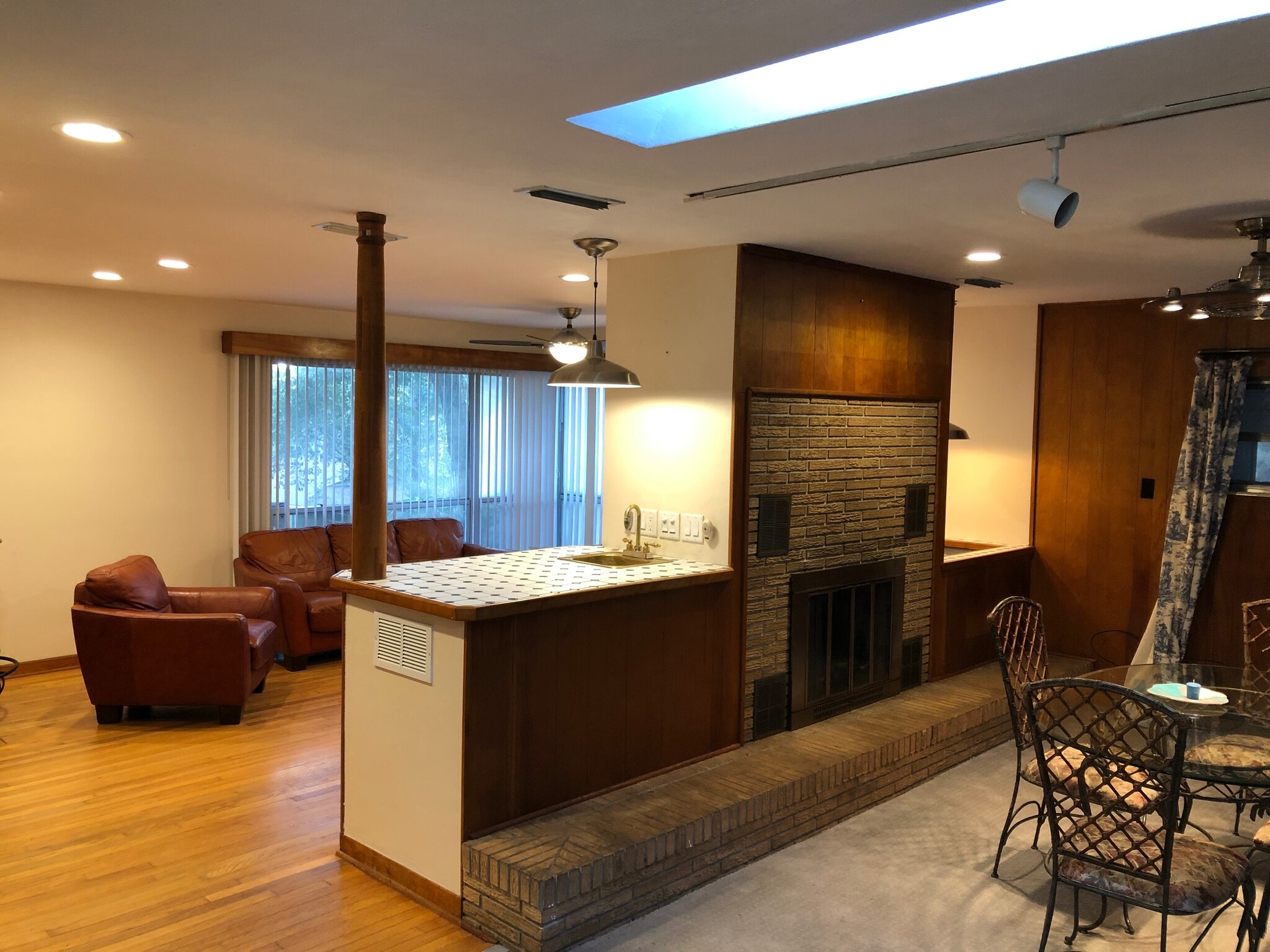Living room with Fireplace - 2842 SW 1 Ave